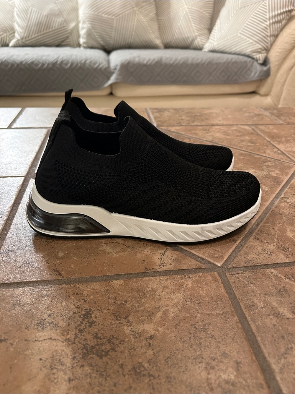 Henry Ferrera black slip on sneakers